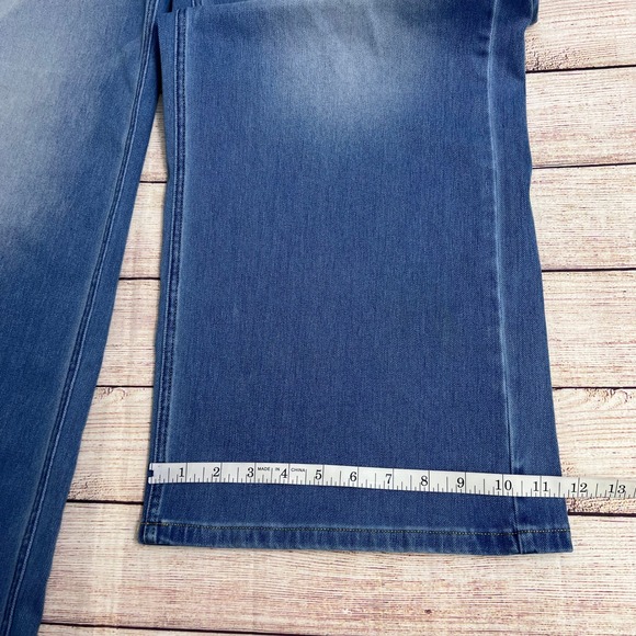 Halara Flex Asymmetric Low Rise Zipper Pockets Baggy Wide Leg Jeans Size Large - Picture 9 of 9